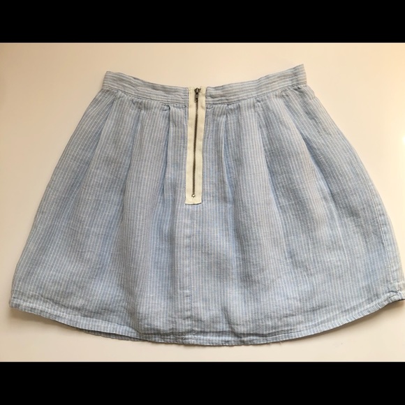 Forever 21 Baby Blue Striped Skirt XS - Picture 4 of 6